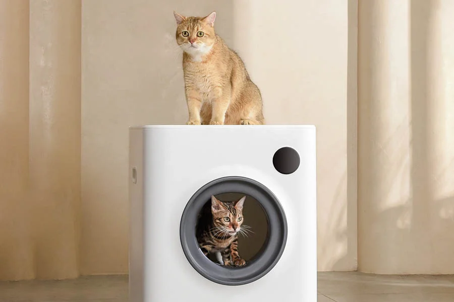automatic cat litter box for multiple cats